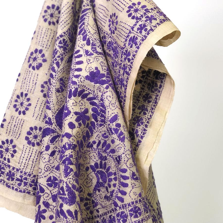 InDream カンタ刺繍ストール 50×200cm 刺し子 茶 紫 マフラー インテリア  クリスマス ギフト 誕生日 プレゼント 50代 60代 70代 |  | 11