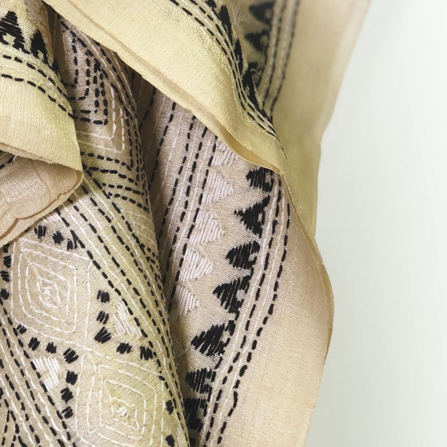 InDream カンタ刺繍ストール 50×200cm 刺し子 赤 ピンク モノトーン インテリア  クリスマス ギフト 誕生日 プレゼント 50代 60代 70代 |  | 07