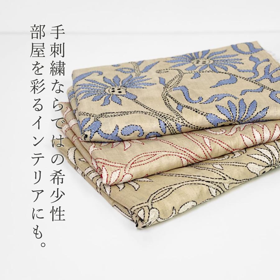 InDream カンタ 刺繍 ストール 85×250cm オフホワイト スカーフ シルク 刺し子 インテリア 敬老の日 ギフト 誕生日 プレゼント 女性 60代 70代 |  | 20