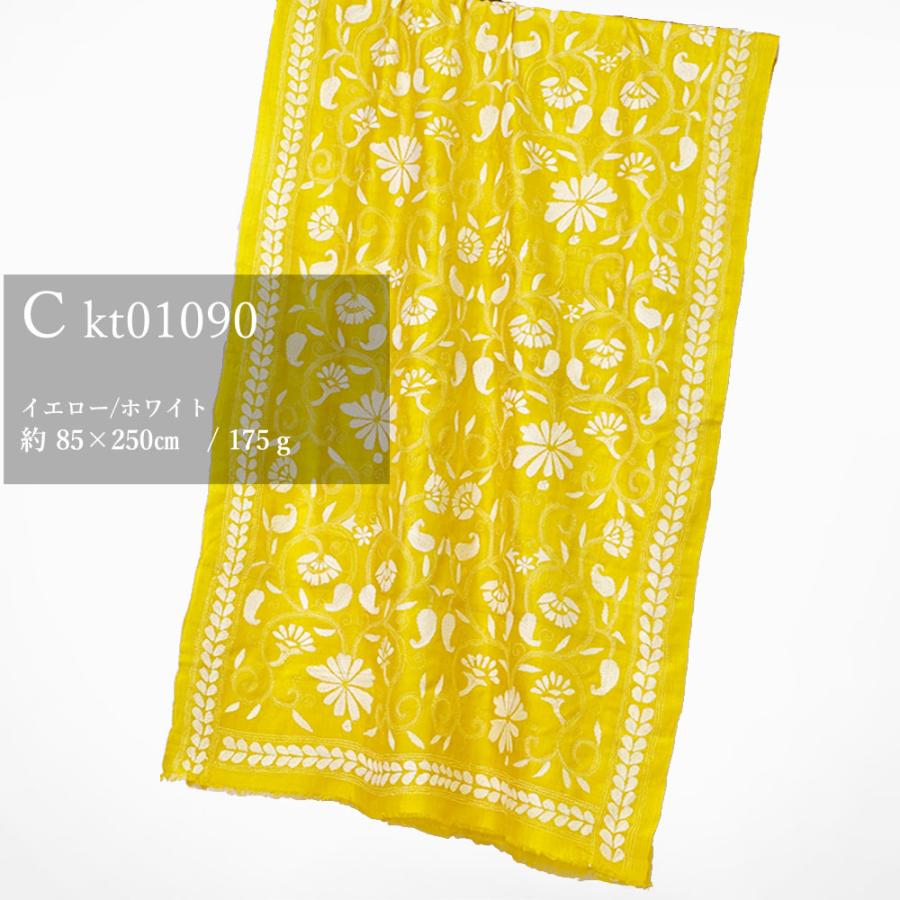 InDream 刺繍ストール カンタ 85×250cm インテリア スカーフ シルク 刺し子 インテリア  クリスマス ギフト 誕生日 プレゼント 女性 60代 70代 |  | 14