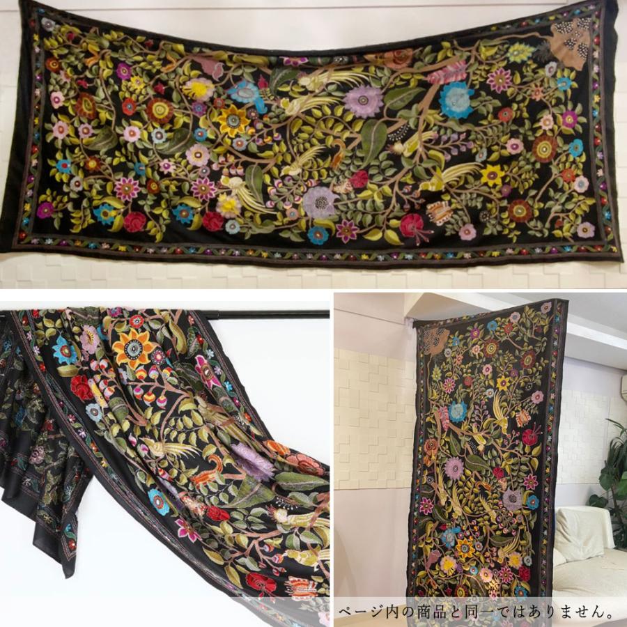 InDream カンタ 刺繍 ストール 約110×255cm ホワイト スカーフ シルク 刺し子 インテリア  クリスマス ギフト 誕生日 プレゼント 女性 60代 70代 |  | 10