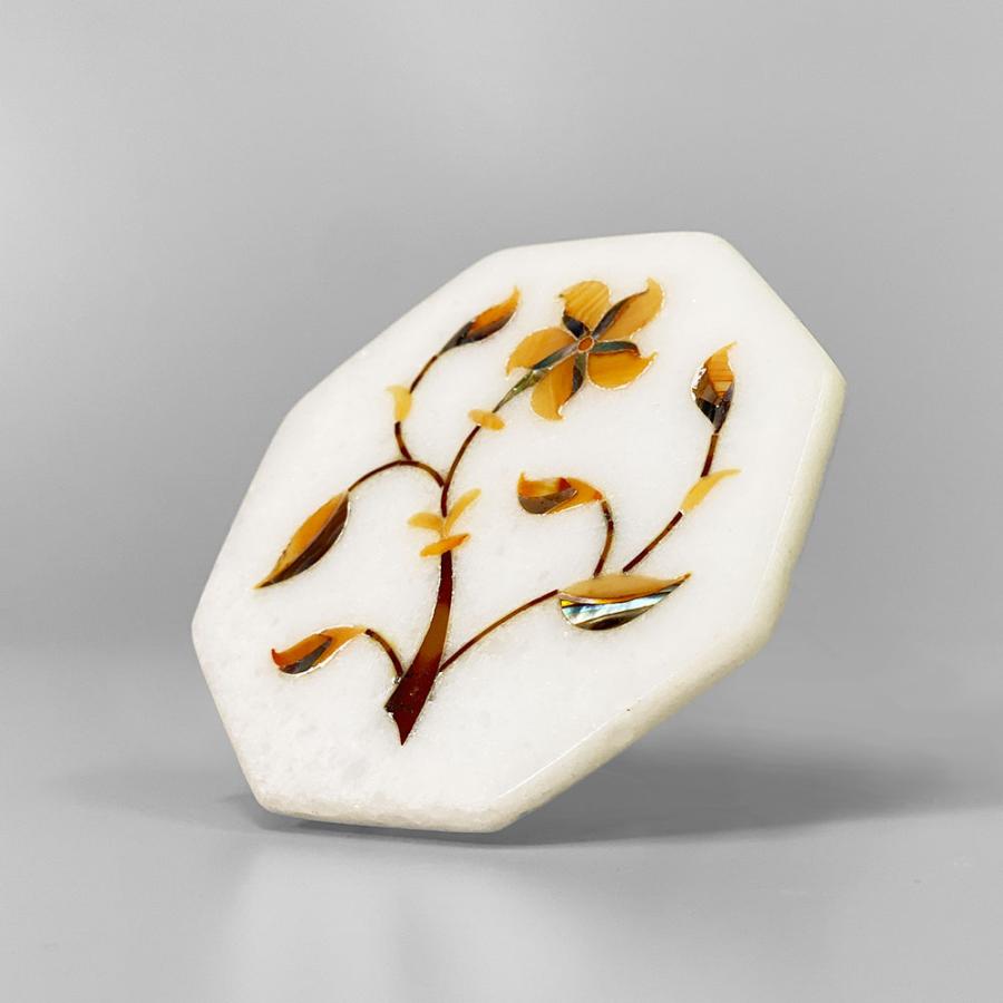 InDream 大理石象嵌細工 77×77mm 八角形プレート クリスマス ギフト 誕生日 プレゼント 父の日 60代 70代 タージマハール インド |  | 01