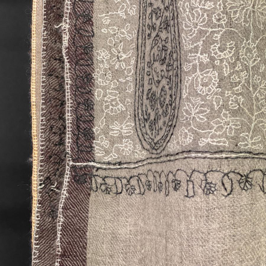 InDream ソズニ刺繍ストール パシュミナ 65cm巾 ベージュ ペイズリー カシミヤ 着物ショール 結婚式  クリスマス ギフト 誕生日 プレゼント 女性 70代 |  | 01