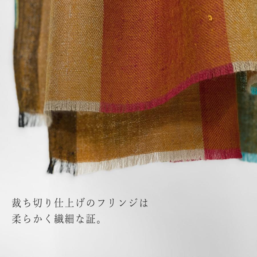 InDream ソズニ刺繍ストール パシュミナ 100cm巾 オレンジ03 カシミヤ カシミール 着物ショール 結婚式  クリスマス ギフト 誕生日 プレゼント 女性 60代 70代 |  | 08
