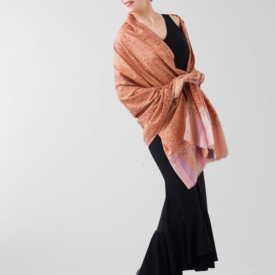 InDream ソズニ刺繍ストール パシュミナ 100cm巾 ピンク02 インド ストール カシミール 着物ショール 結婚式  クリスマス ギフト 誕生日 プレゼント 女性 60代 |  | 06