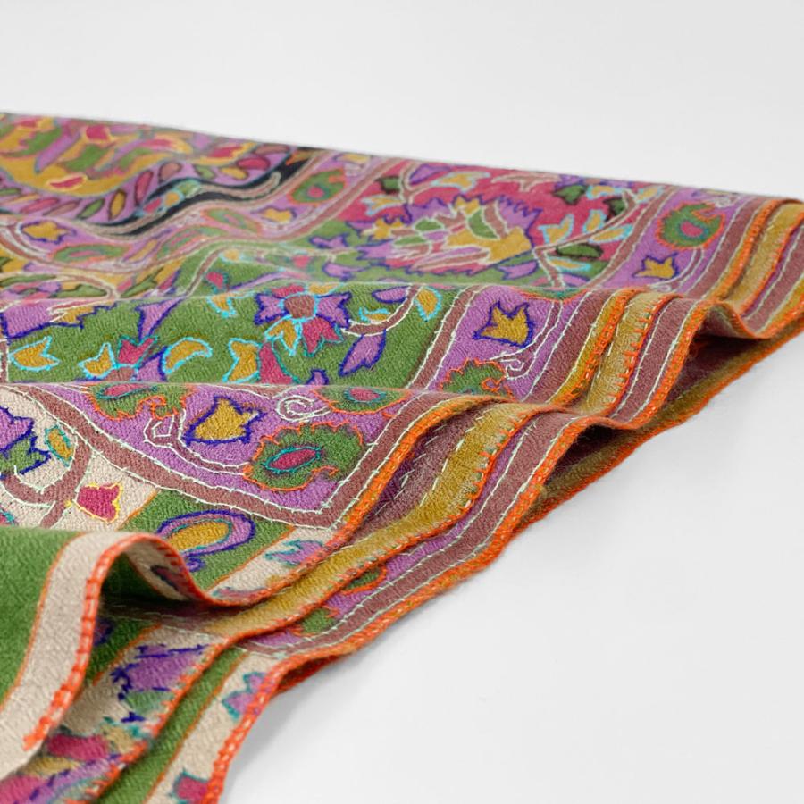 InDream ソズニ刺繍ストール パシュミナ 100cm巾 黒(ブラック)06 カシミヤ カシミール 着物ショール 結婚式  クリスマス ギフト 誕生日 プレゼント 女性 60代 |  | 07