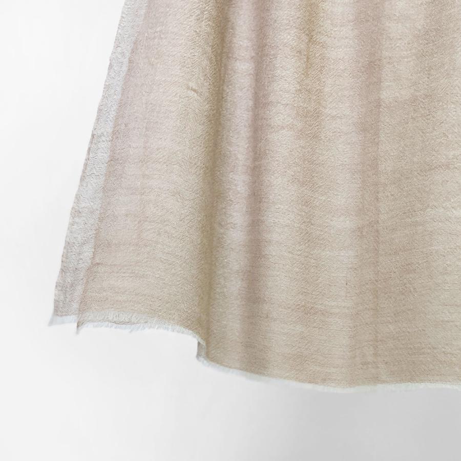 InDream パシュミナ エアリー ストール マフラー カシミヤ100% 大判 手織り ナチュラルベージュ   クリスマス ギフト 誕生日 プレゼント 女性 60代 70代 |  | 09