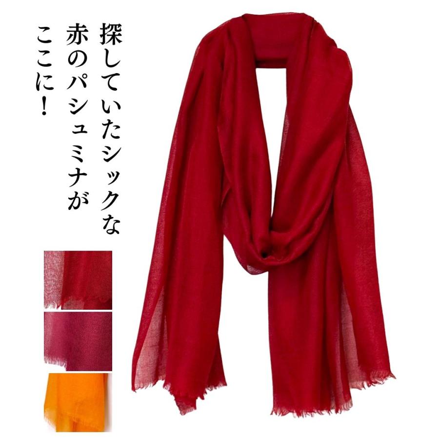 InDream パシュミナ ガーゼ ストール マフラー 無地 カシミヤ100%  クリスマス ギフト 誕生日 プレゼント 女性 60代 70代 |  | 04