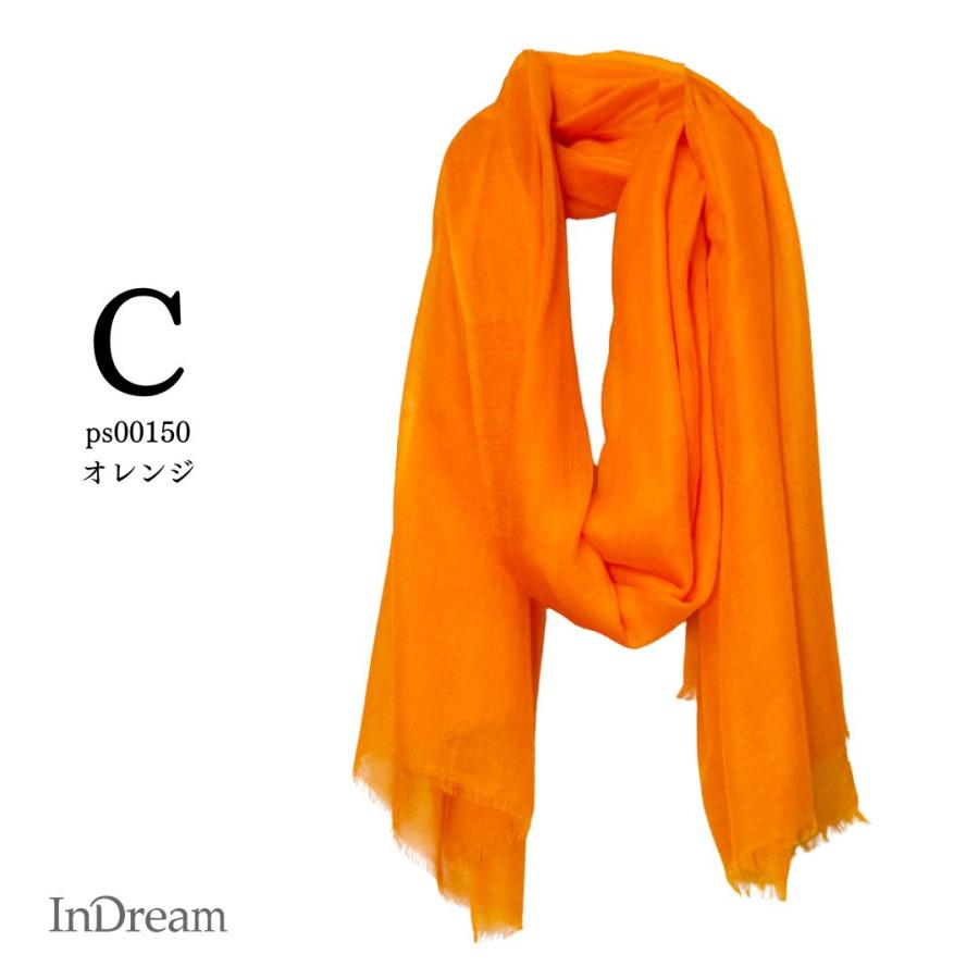 InDream パシュミナ ガーゼ ストール マフラー 無地 カシミヤ100%  クリスマス ギフト 誕生日 プレゼント 女性 60代 70代 |  | 10