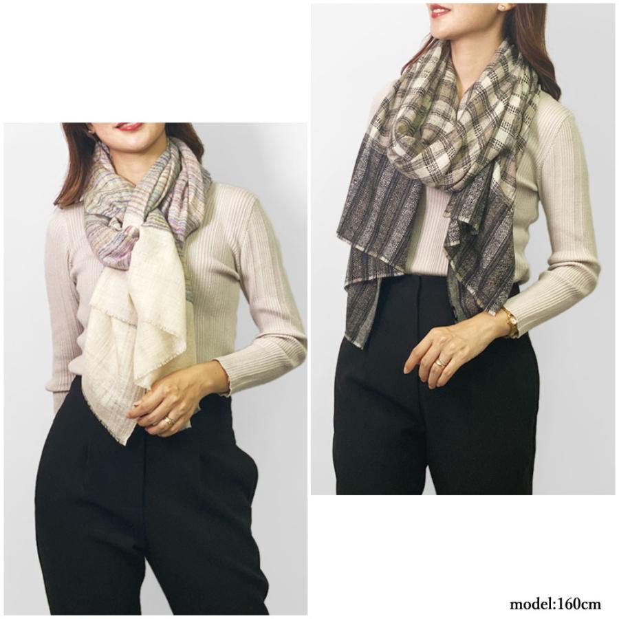 InDream ストール パシュミナ マフラー 手織り 全6種 カシミヤ100% 春 秋冬  クリスマス ギフト 誕生日 プレゼント 女性 60代 70代 |  | 18