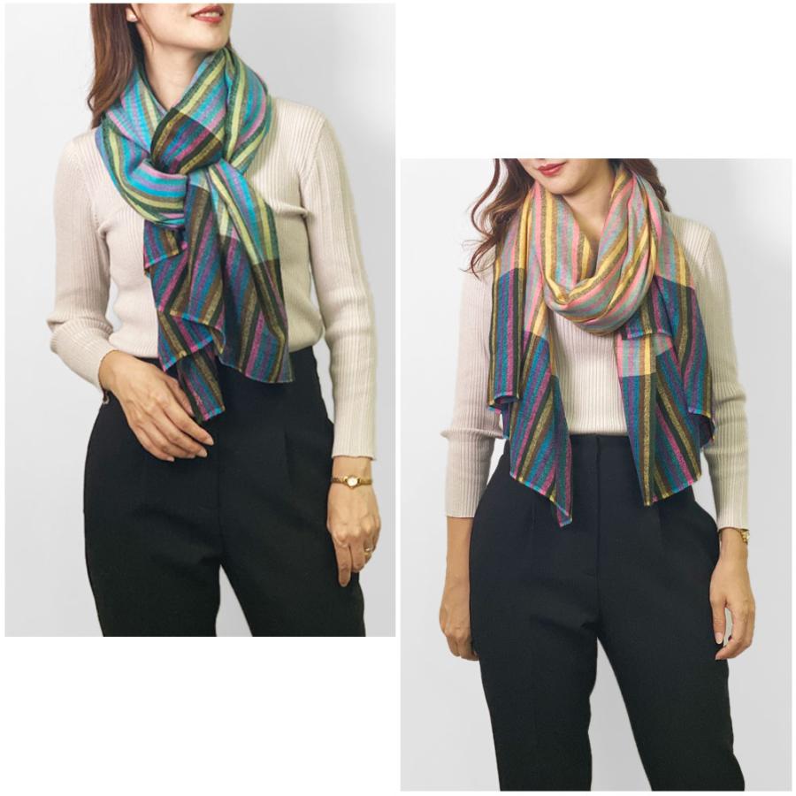 InDream ストール パシュミナ マフラー 手織り 全6種 カシミヤ100% 春 秋冬  クリスマス ギフト 誕生日 プレゼント 女性 60代 70代 |  | 19