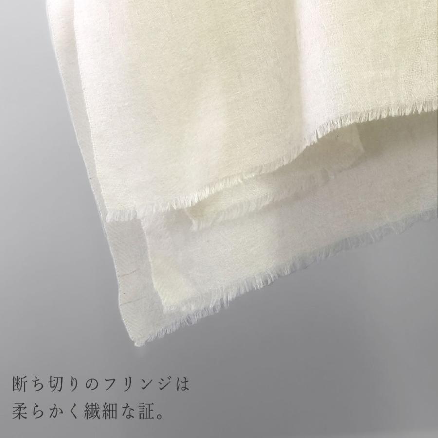 InDream パシュミナ ストール リングショール マフラ― カシミヤ100% ペイズリー地紋 ホワイト   クリスマス ギフト 誕生日 プレゼント 女性 60代 70代 |  | 07