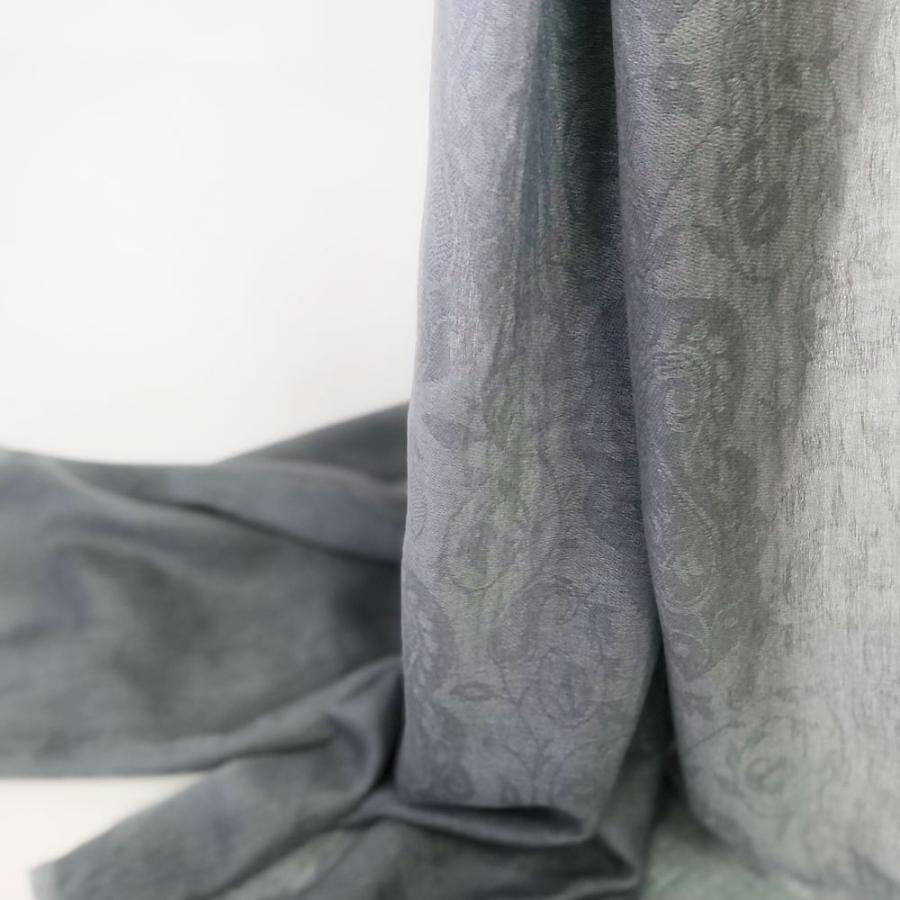 InDream パシュミナ ストール リングショール マフラ― カシミヤ100% ペイズリー地紋 グレー   クリスマス ギフト 誕生日 プレゼント 女性 60代 70代 |  | 02