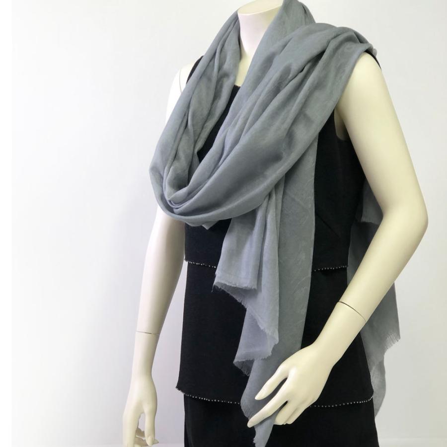 InDream パシュミナ ストール リングショール マフラ― カシミヤ100% ペイズリー地紋 グレー   クリスマス ギフト 誕生日 プレゼント 女性 60代 70代 |  | 05