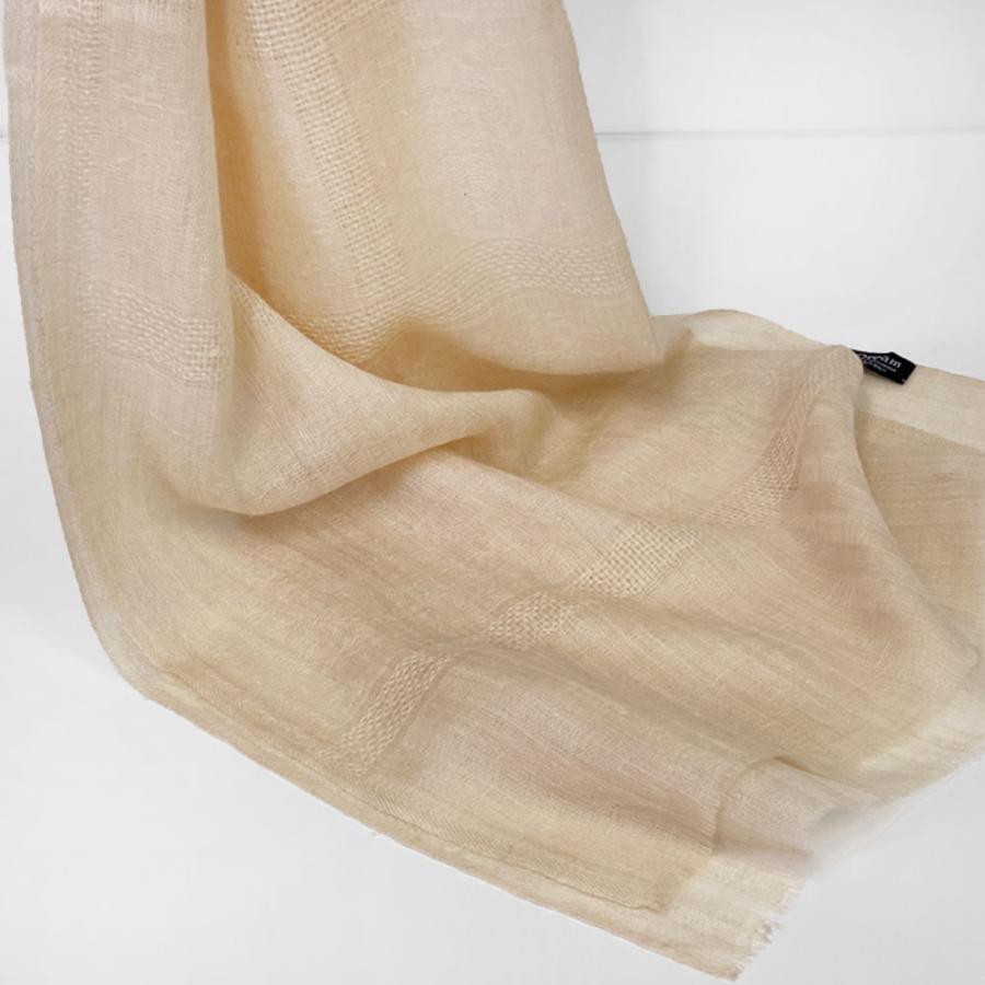 InDream パシュミナ ストール 透かし格子柄 一点もの マフラー ベージュ カシミヤ100％ おすすめ クリスマス ギフト 誕生日 プレゼント カシミア 秋冬 |  | 05