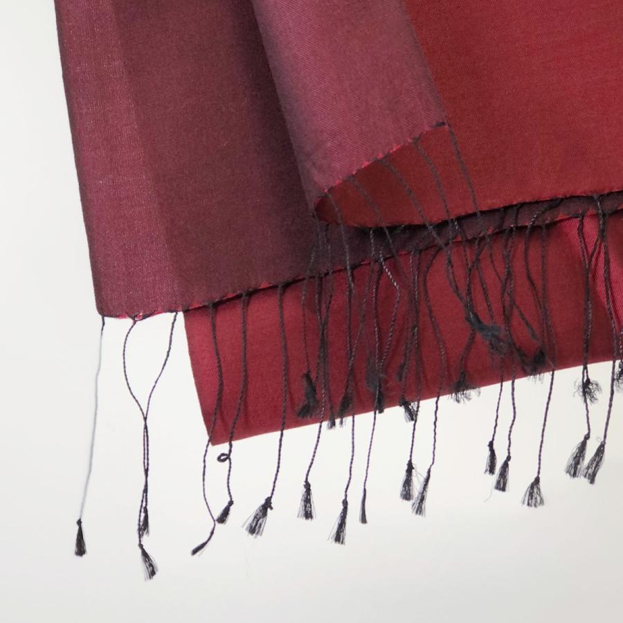 InDream シルク ストール リバーシブル 大判 ［70cmx200cm］  スカーフ 大判 レッド お祝い マフラ―  クリスマス ギフト 誕生日 プレゼント 50代 60代 70代 |  | 06