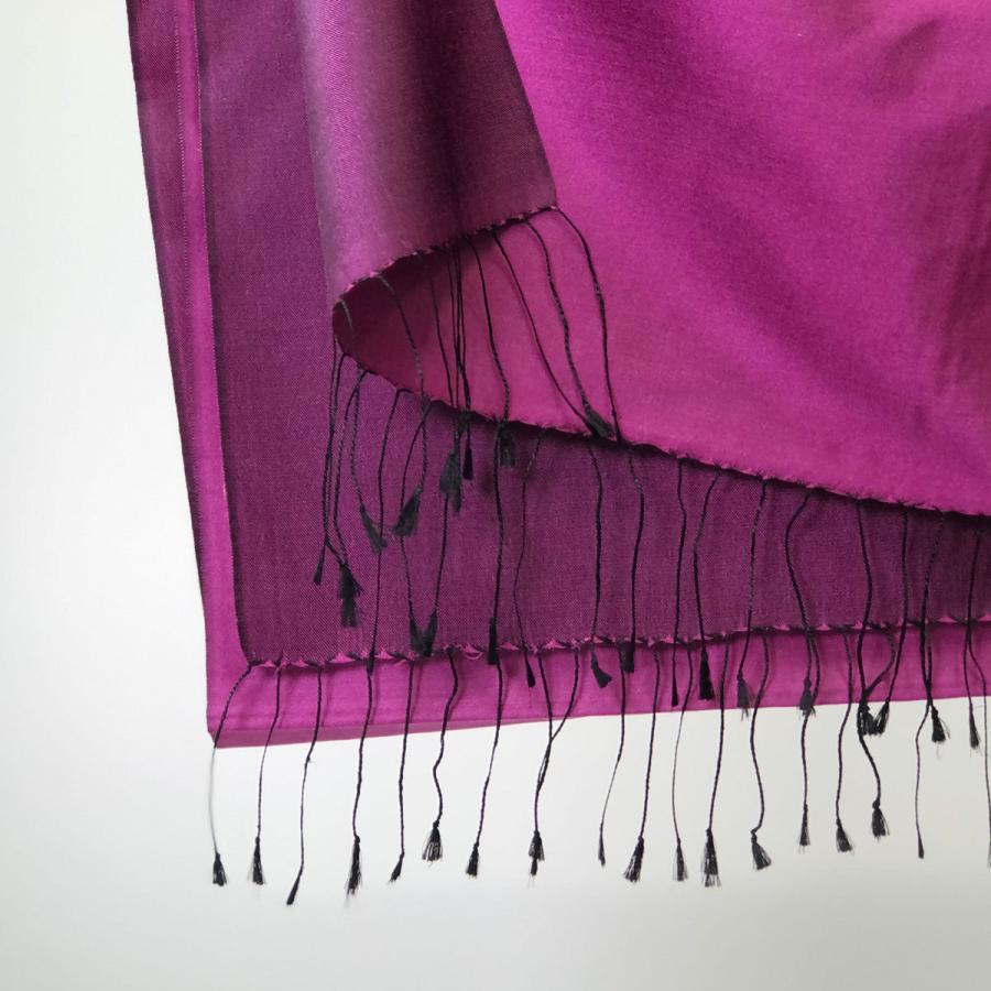 InDream シルク ストール リバーシブル 大判 ［70cmx200cm］  スカーフ 大判 レッド お祝い マフラ―  クリスマス ギフト 誕生日 プレゼント 50代 60代 70代 |  | 06