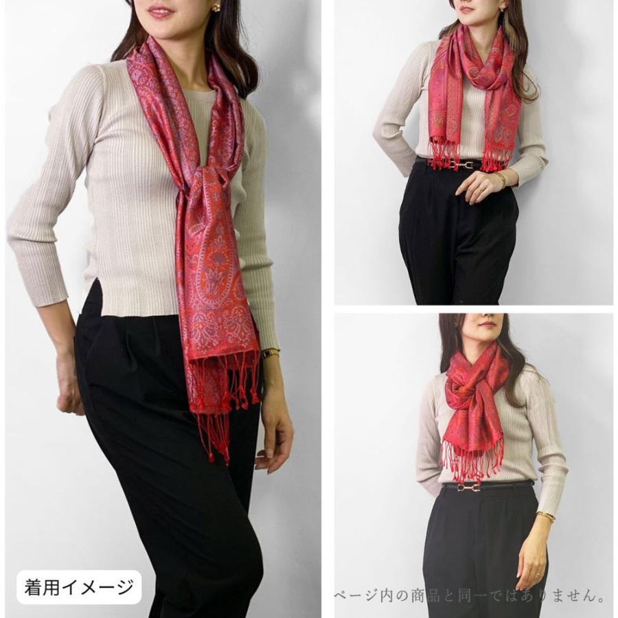 InDream ペイズリー柄 シルク ストール［36cmx170cm］スカーフ レッド マフラ― 春 夏 薄手 お祝い   クリスマス ギフト 誕生日 プレゼント 女性 60代 70代 |  | 10