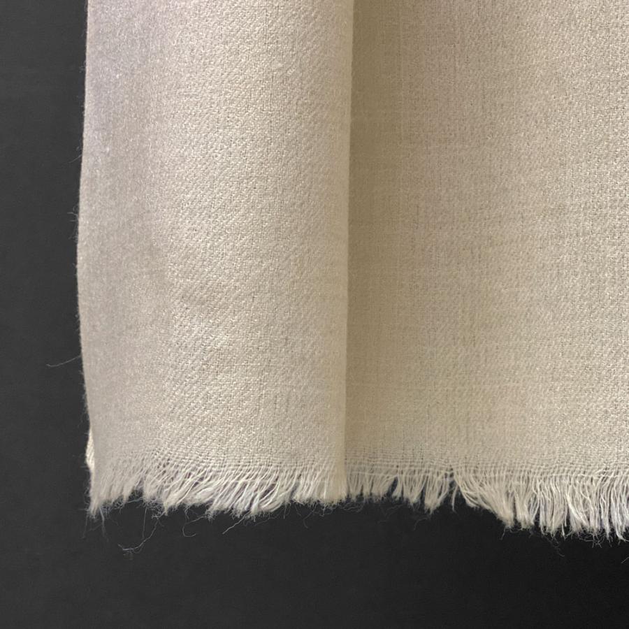 InDream 機械刺繍ストール ウール 75cm巾 ライトベージュ 着物ショール 結婚式 パーティー   クリスマス ギフト 誕生日 プレゼント 女性 60代 70代の画像