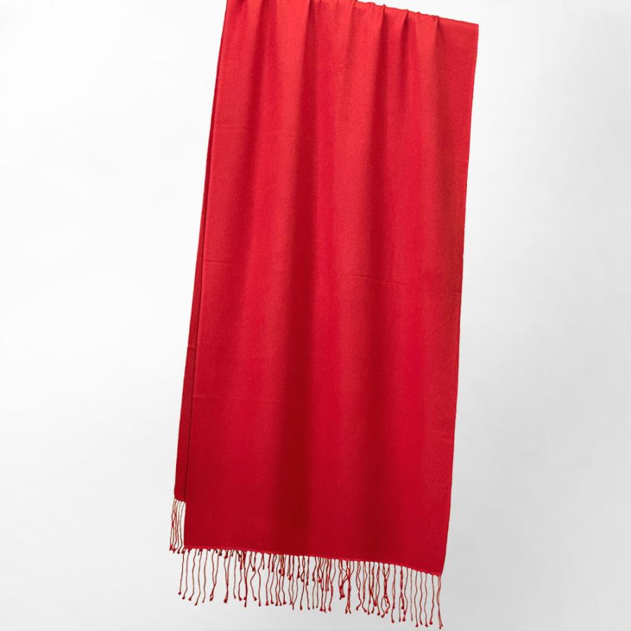 InDream パシュミナ シルク ストール マフラー 無地 レッド 赤 還暦祝い   クリスマス ギフト 誕生日 プレゼント 女性 60代 70代 |  | 04