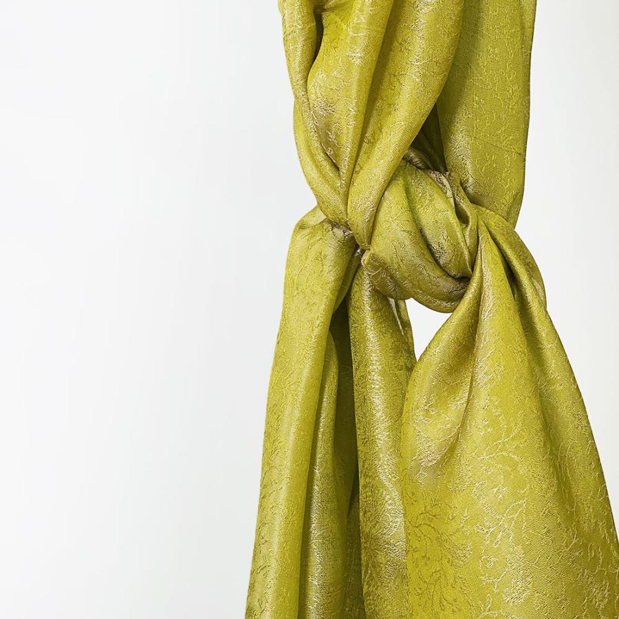 InDream ペイズリー柄シルクスカーフ おしゃれ ストール 手織り グリーン   クリスマス ギフト 誕生日 プレゼント 女性 60代 70代 |  | 07