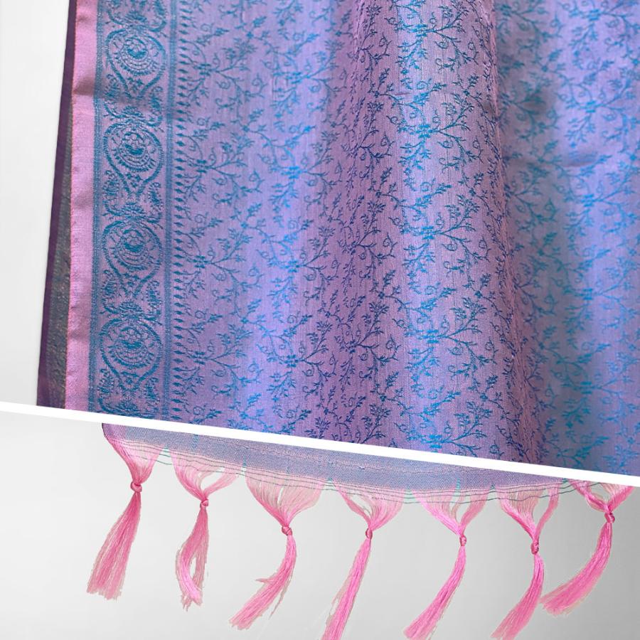 InDream ペイズリー柄シルクスカーフ おしゃれ ストール 手織り ピンク ブルー グリーン   クリスマス ギフト 誕生日 プレゼント 女性 60代 70代 |  | 08