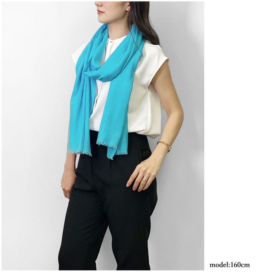 InDream ストール シルクウール 無地 カジュアル ブルー  クリスマス ギフト 誕生日 プレゼント 50代 60代 70代 |  | 06