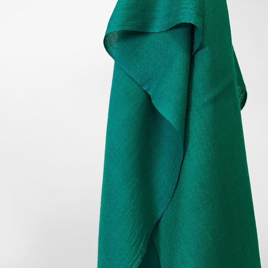 InDream シルクウール ストール 大判 70cmx200cm  グリーン 薄手   クリスマス ギフト 誕生日 プレゼント 女性 60代 70代 ひざ掛け メンズ |  | 01