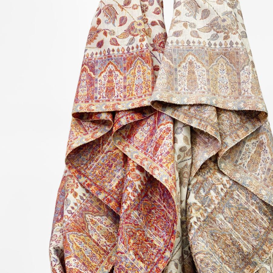 InDream ペイズリー柄 ウール ストール 厚手 大判 カニ織［約70cmx200cm］誕生日 クリスマス ギフト 誕生日 プレゼント 女性 60代 70代 |  | 09