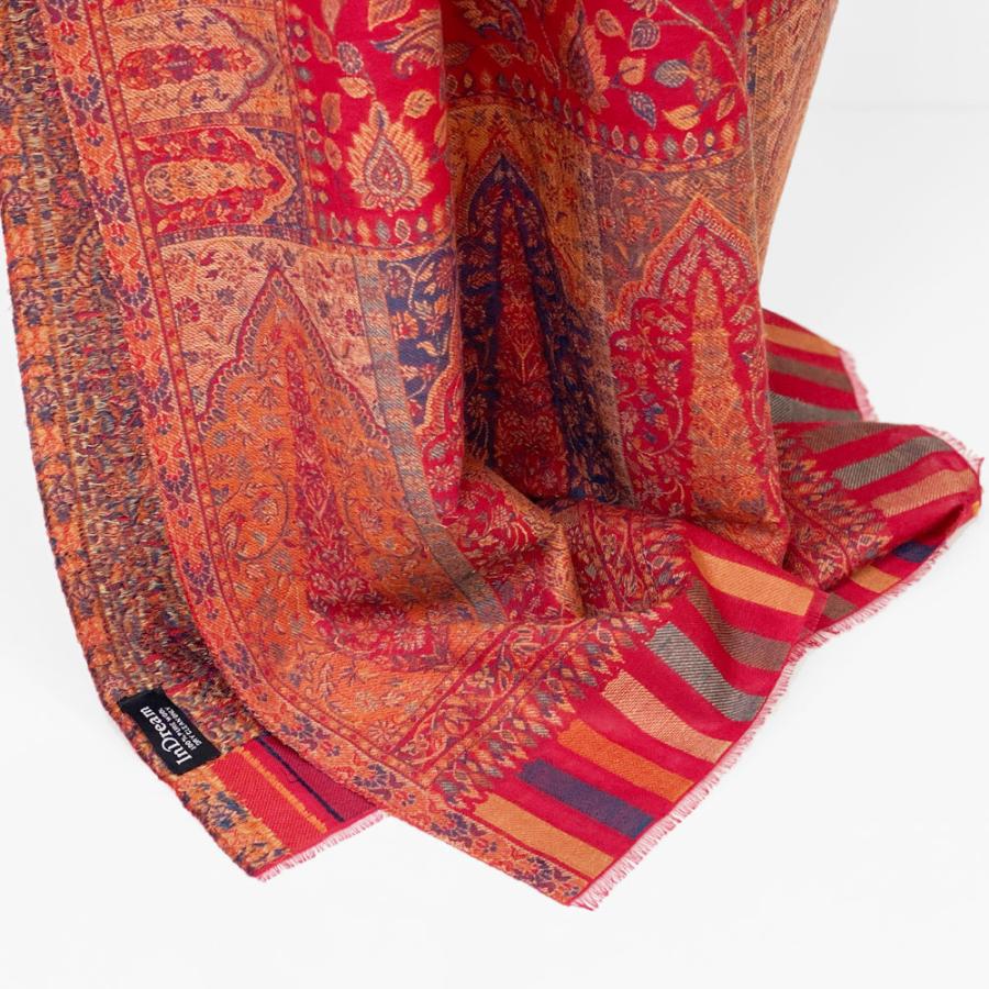 InDream ペイズリー柄 ウール ストール 厚手 大判 カニ織［約70cmx200cm］誕生日 クリスマス ギフト 誕生日 プレゼント 女性 60代 70代 |  | 11