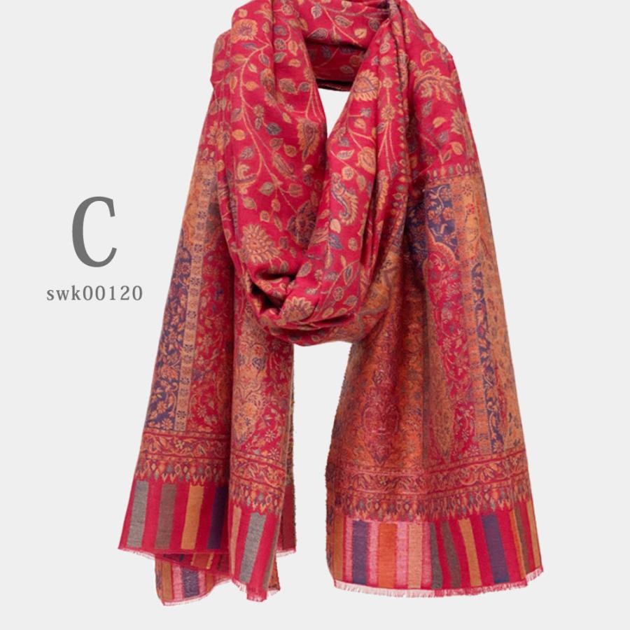 InDream ペイズリー柄 ウール ストール 厚手 大判 カニ織［約70cmx200cm］誕生日 クリスマス ギフト 誕生日 プレゼント 女性 60代 70代 |  | 03