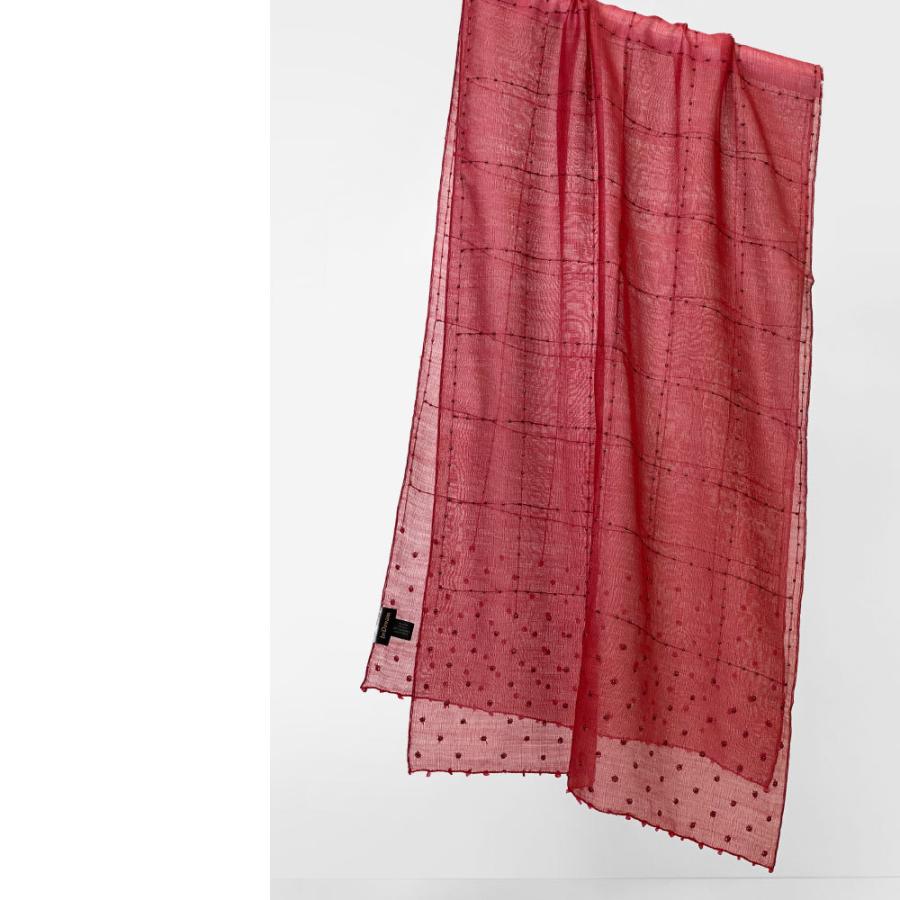 InDream シルクウール ストール 刺繍 赤(レッド) 還暦祝い カジュアル 春夏 クリスマス ギフト 誕生日 プレゼント 50代 60代 70代 |  | 04