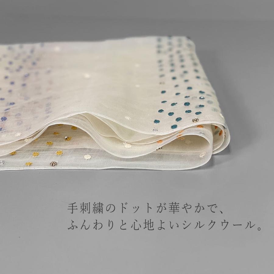 InDream シルク コットン ストール 薄手 大判 春夏 シルク コットン 古希 お祝い 結婚式 パーティー 誕生日 プレゼント ギフト 30代 40代 50代 60代 70代_2
