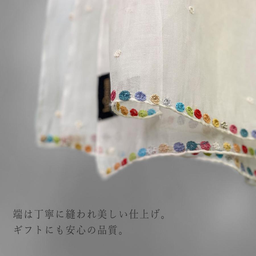 InDream シルク コットン ストール 薄手 大判 春夏 シルク コットン 古希 お祝い 結婚式 パーティー 誕生日 プレゼント ギフト 30代 40代 50代 60代 70代_7