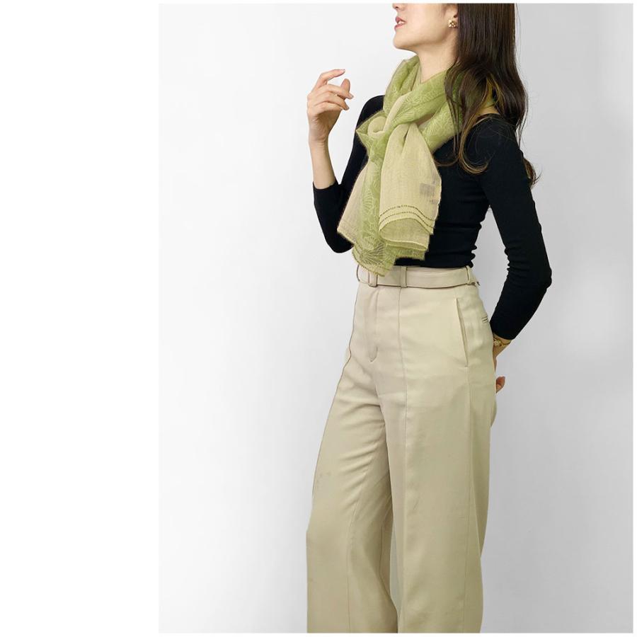 InDream シルクウールストール 緑(グリーン) ビーズ レース スパンコール 還暦 古希 ギフト 旅行  クリスマス ギフト 誕生日 プレゼント 女性 60代 70代 |  | 07