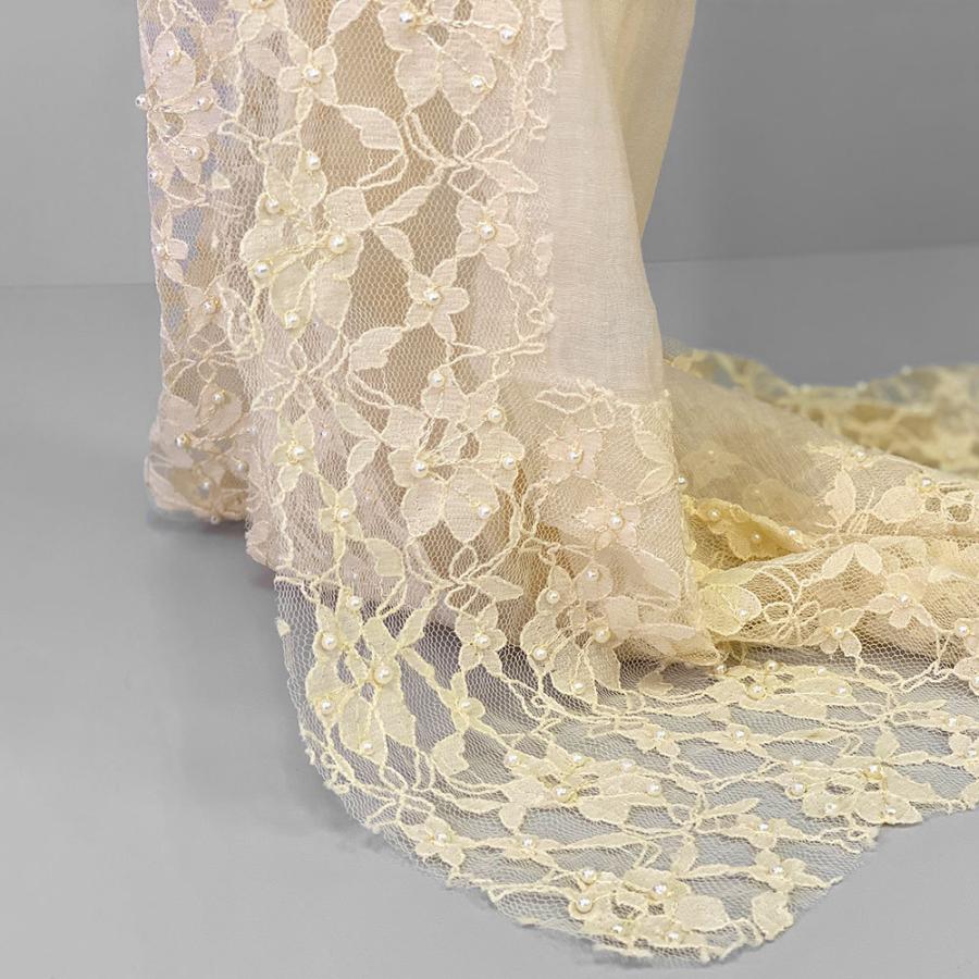 InDream シルク コットン ストール  ベージュ レース 還暦 古希 ギフト 旅行 春夏 クリスマス ギフト 誕生日 プレゼント 50代 60代 70代 |  | 03