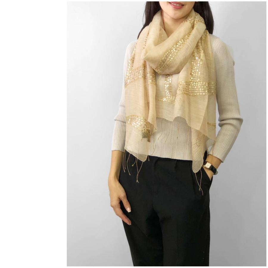 InDream ストール パーティー 結婚式 スパンコール刺繍 シルクウール ベージュ 春 秋冬 クリスマス ギフト 誕生日 プレゼント 50代 60代 70代 |  | 06