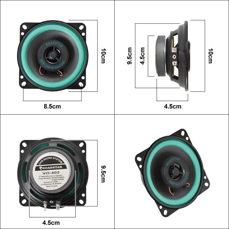 JA11 JA12 JB23 ジムニー 10cm 4インチ 2WAY スピーカー 2個セット