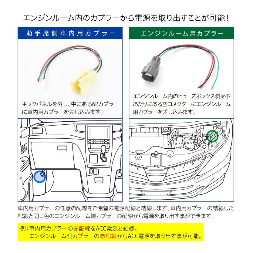 Anhw Gghw ヴェルファイア エンジンルーム 電源取り出しハーネス カプラー デイライト イルミ イグニッション 常時電源 電源 取り出し El56 28 002 イネックス二号店 通販 Yahoo ショッピング