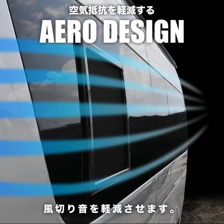 200系 ハイエース 片側スライドドア車 小窓用 網戸 S/M 2枚セット 1型2