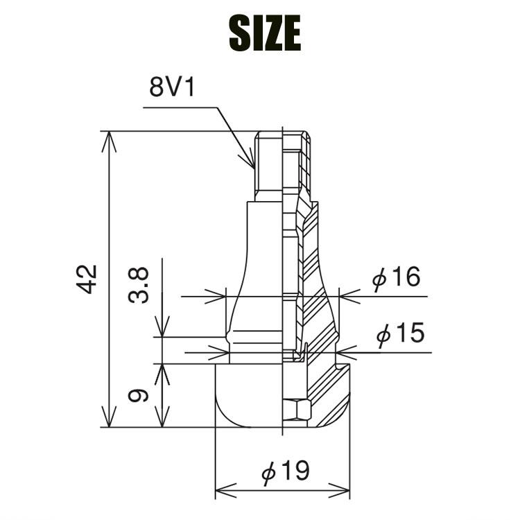 太平洋工業 Pacific 日本製 TR413 標準タイプ 4個 タイヤバルブ