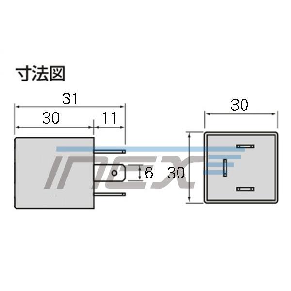 JA12/22系 ジムニー [H7.11-H10.9] ハイフラ防止ICウインカーリレー 3ピンタイプ 3pin IC01｜inex｜02