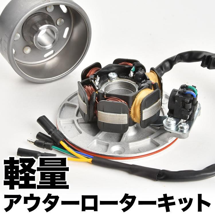 全波整流 軽量 アウターローターキット フライホイール ジェネレーターコイル 12V モンキー ゴリラ DAX ダックス CRF50 XR50R  カブ等 : bk027-002a : イネックスショップ - 通販 - Yahoo!ショッピング