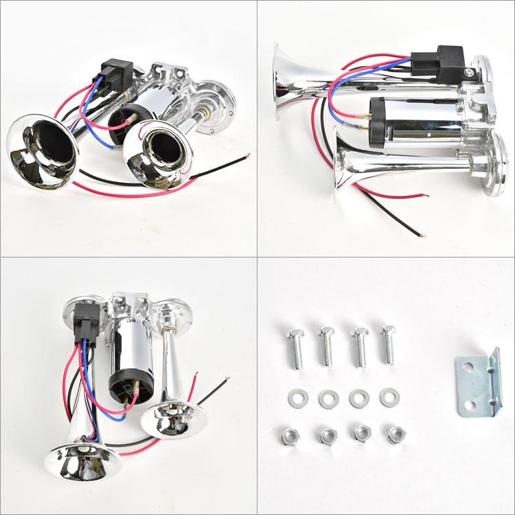 12V 爆音 ポンプ ヤンキーホーン エアー式 一体型ポンプ エアー