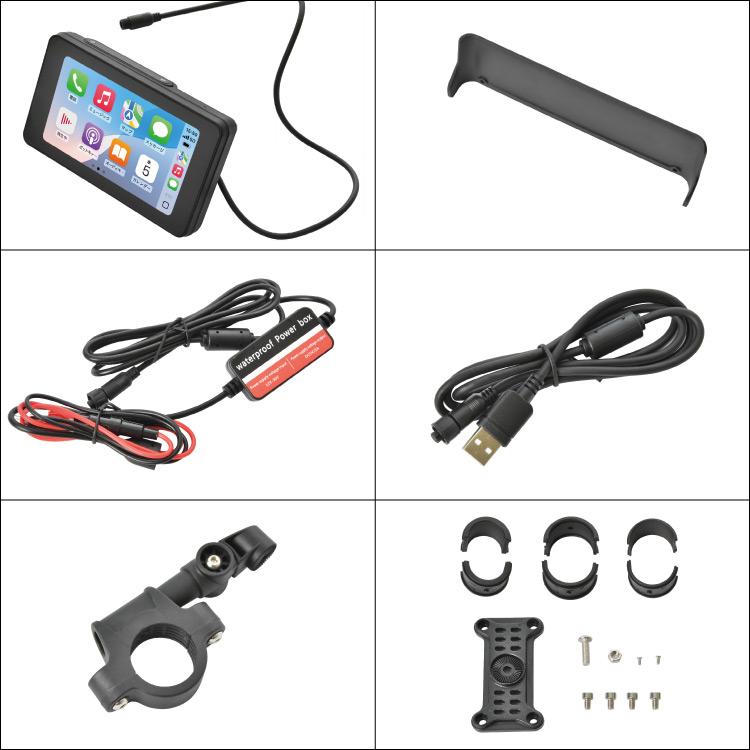 ホンダ レブル250 レブル500 バイク用 5インチ モニター カーナビ 音楽