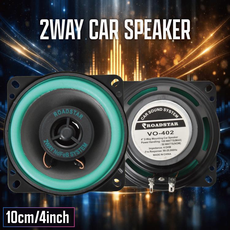 JA11 JA12 ジムニー 10cm 4インチ 2WAY スピーカー 2個セット 定格出力