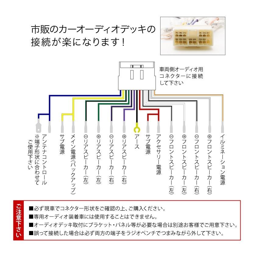 GG系 インプレッサスポーツワゴン オーディオハーネス カーオーディオ配線 14PIN 14ピン コネクター スバル|イネックスショップ|01