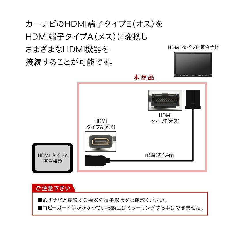 MXGA10 ZVG13 ZVG16 カローラクロス R5.11- HDMI変換ケーブル カーナビ