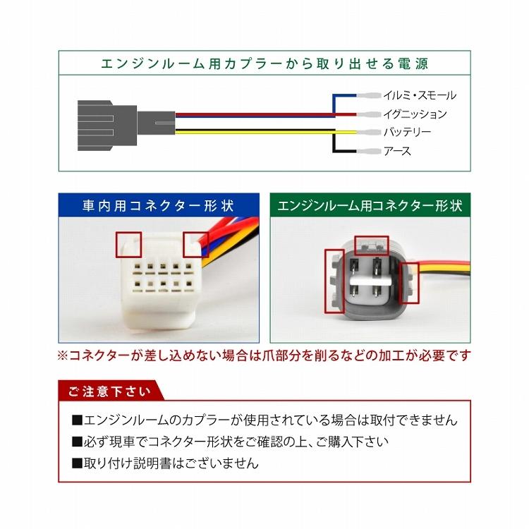 AYH30W GGH30W AGH30W アルファード エンジンルーム 電源取り出し