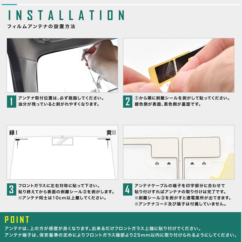 カロッツェリア AVIC-ZH07 カーナビ フィルムアンテナ 両面テープ付き